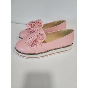 Pink Slip On Shoes Platform Shoes Women Size 7